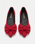 Mocassins plats pour femme – Bout pointu, nœud décoratif, style décontracté estival