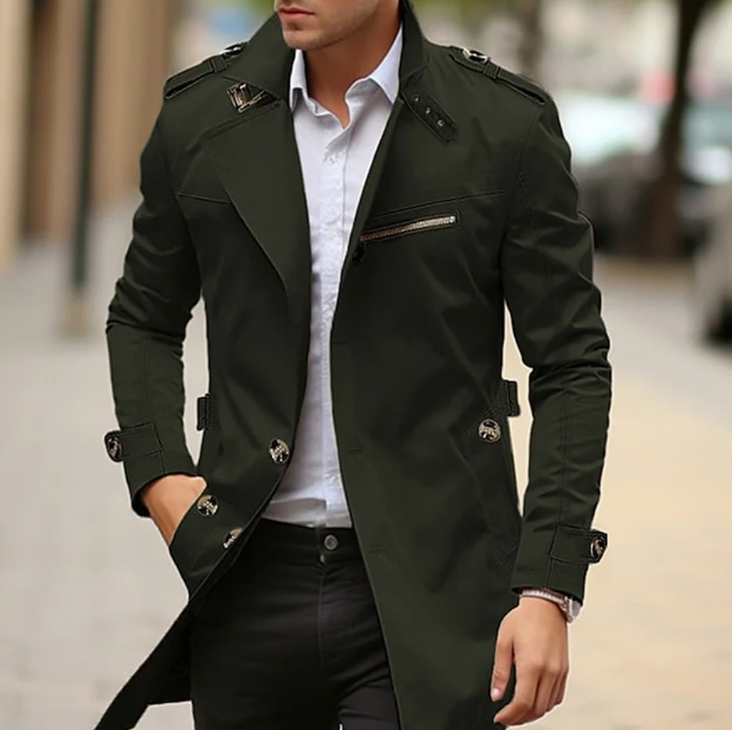 Trench urbain élégant homme