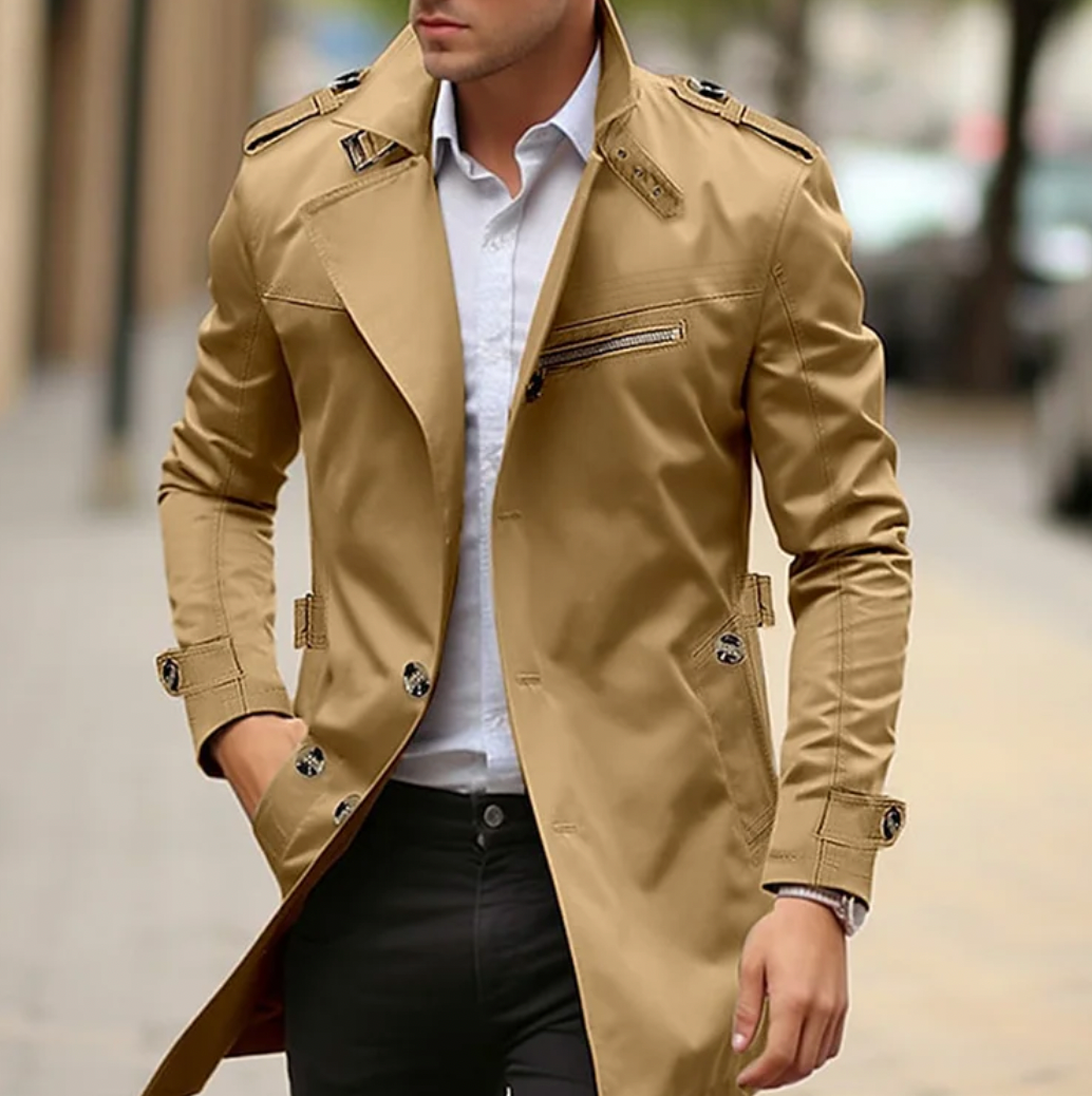 Trench urbain élégant homme
