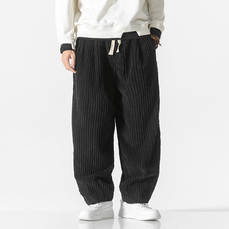 Pantalon en Velours Côtelé Confort Élégant