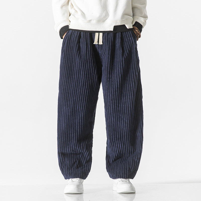 Pantalon en Velours Côtelé Confort Élégant