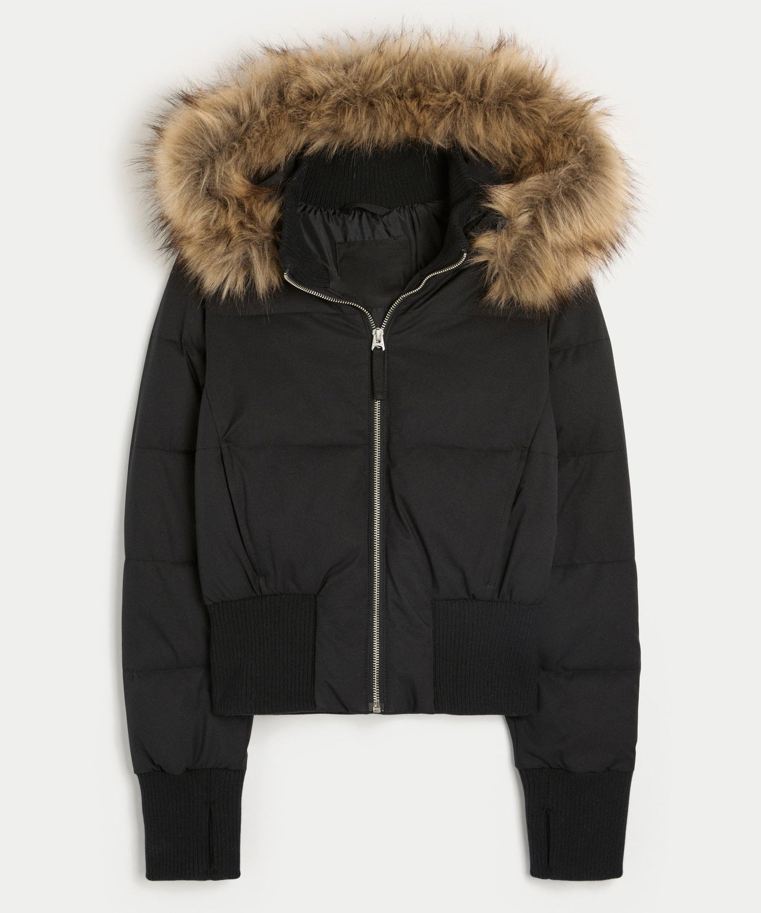 Veste d’Hiver Matelassée avec Capuche Amovible