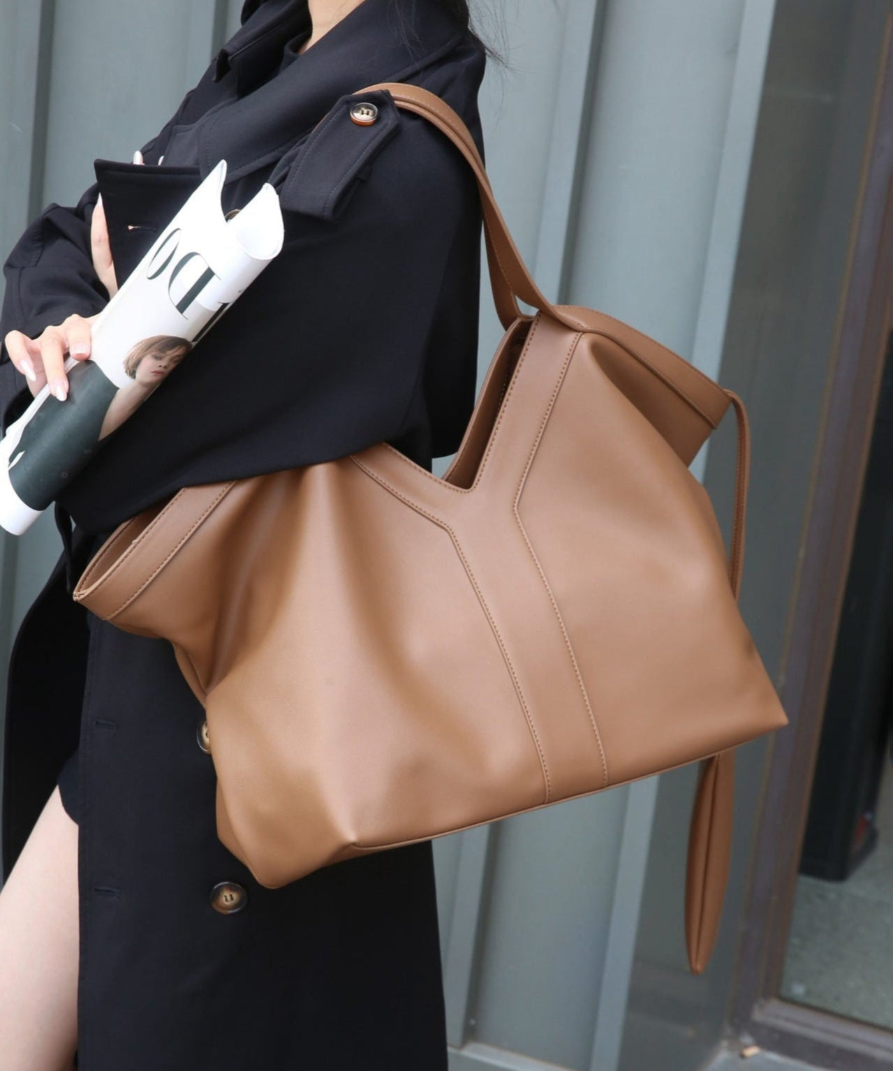 Grand Sac Fourre-Tout en Cuir Premium