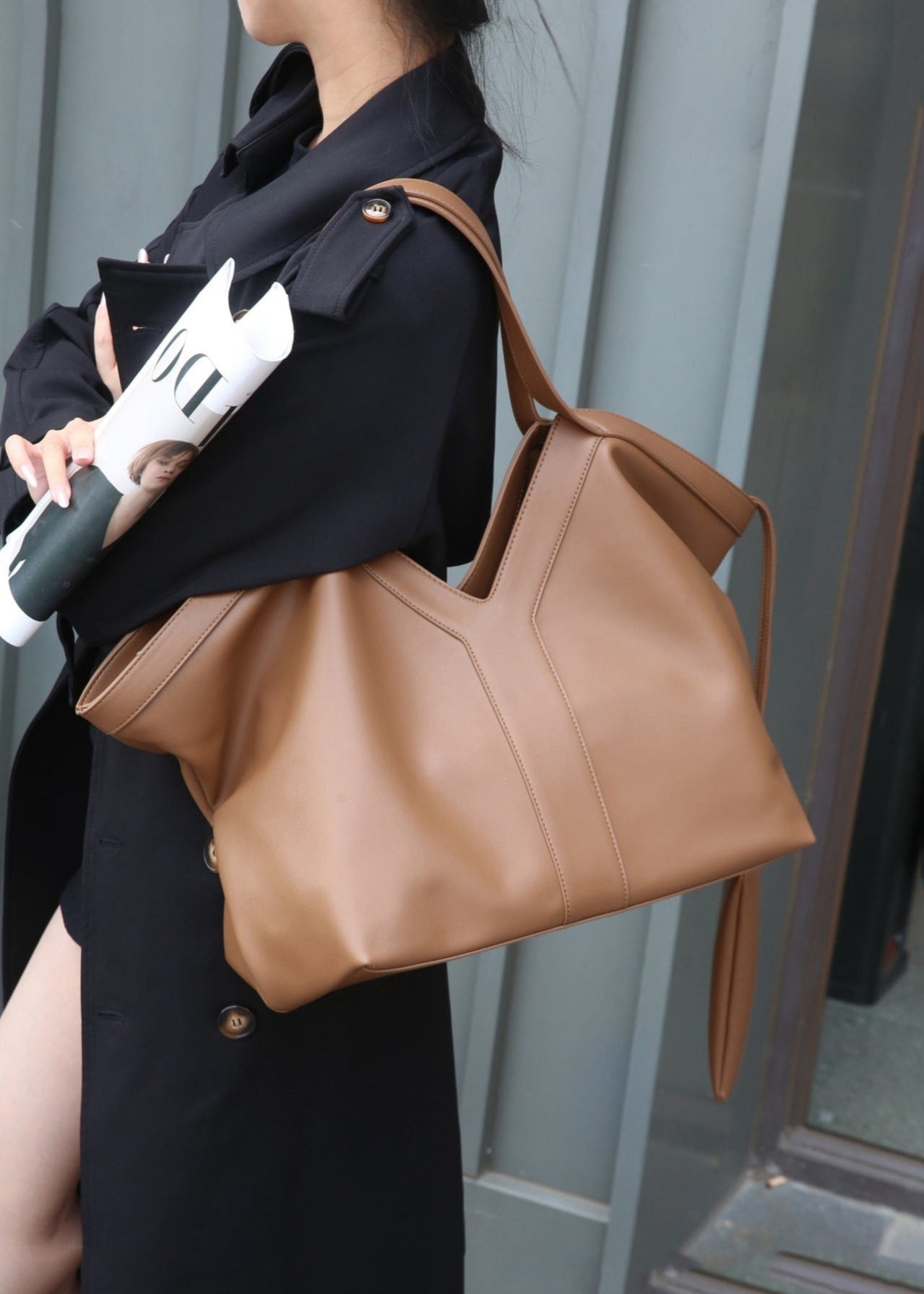 Grand Sac Fourre-Tout en Cuir Premium