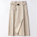 Jupe en cuir de mouton Vella élégante