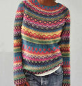 Pull norvégien pour femme, chaud et confortable pour l’hiver