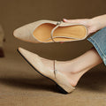 Mules en cuir véritable Orella
