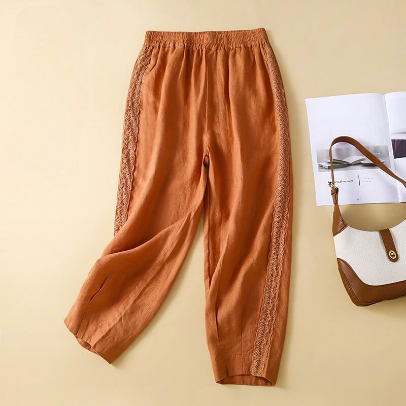 Pantalon Coton-Lin & Coupe Chic Confort