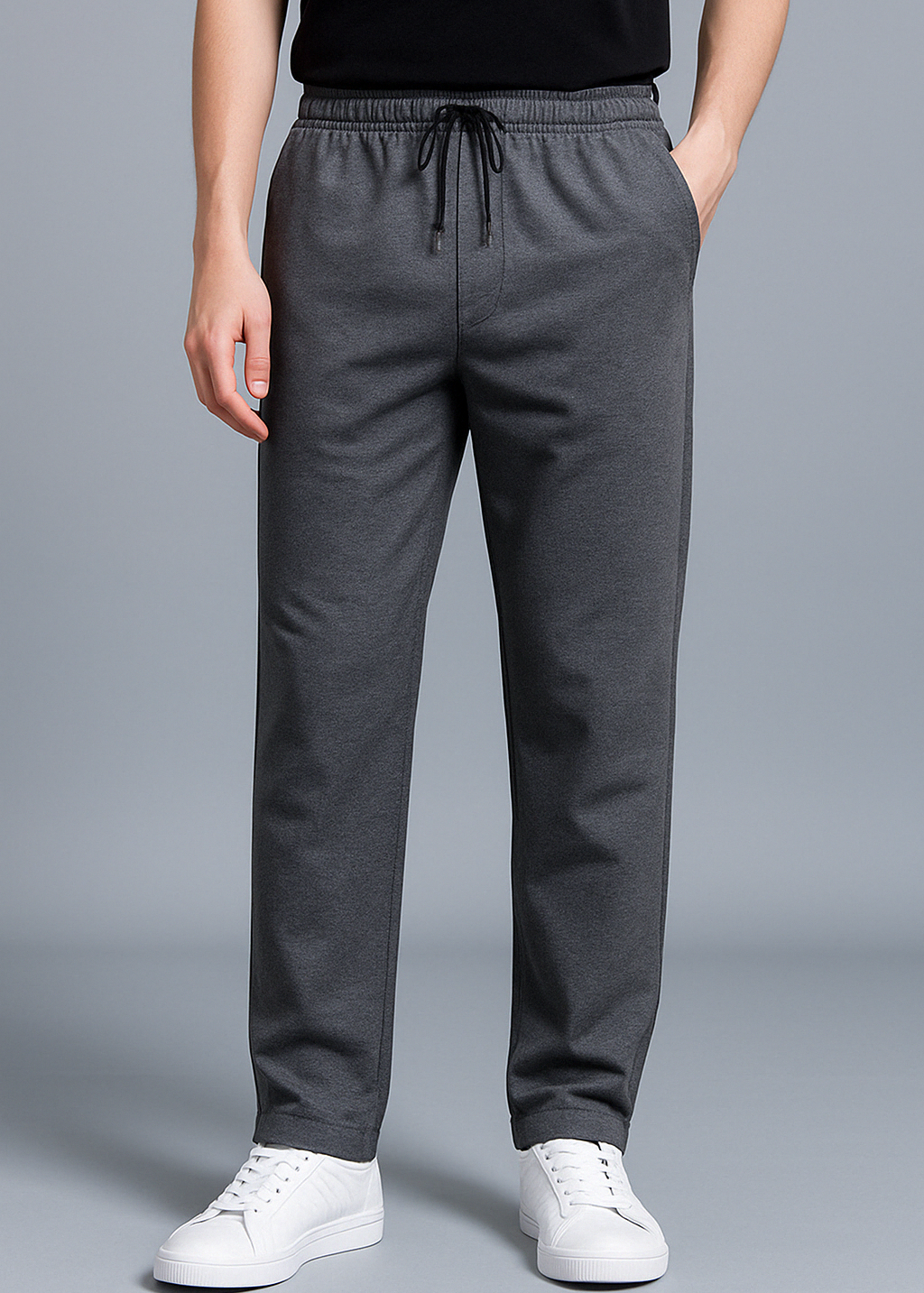 Pantalon de Jogging Homme – Taille à Cordon, Coupe Droite pour le Quotidien