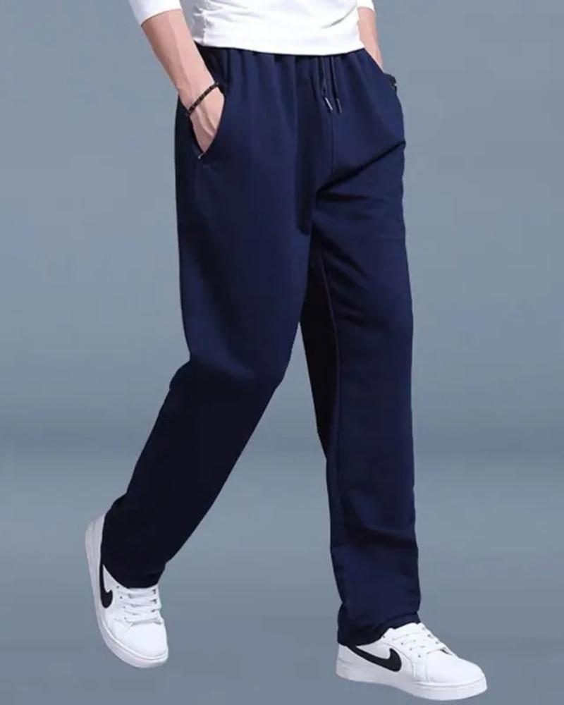 Pantalon de Jogging Homme – Taille à Cordon, Coupe Droite pour le Quotidien