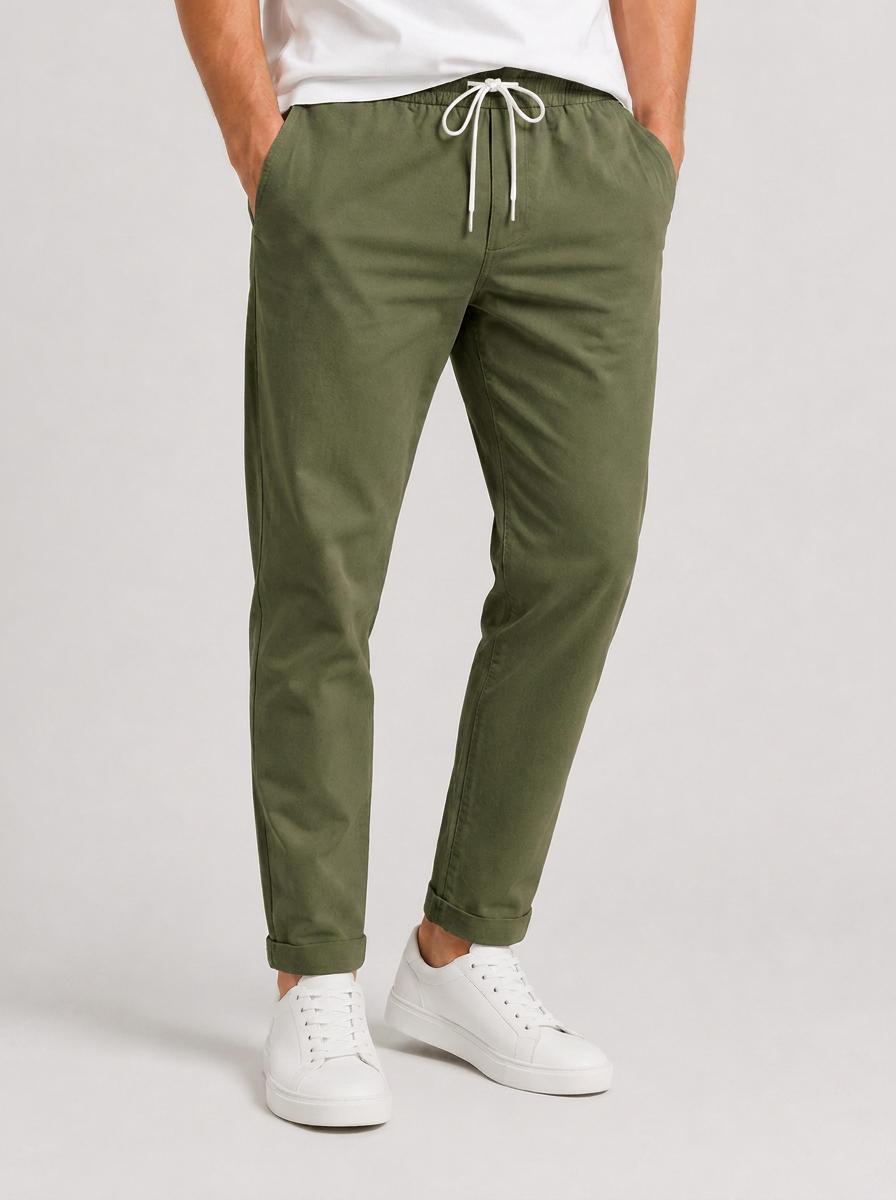 Pantalon en Élasthanne – Coupe confortable, ceinture élastique, pour le quotidien