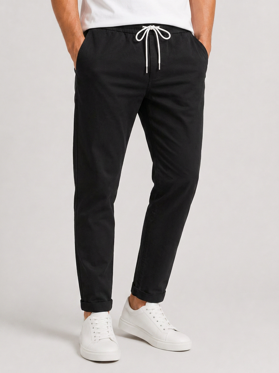 Pantalon en Élasthanne – Coupe confortable, ceinture élastique, pour le quotidien