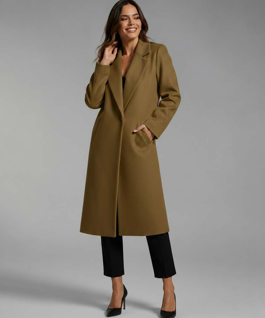 Parka d'hiver pour femme – Col tailleur, coupe élégante, idéale au quotidien