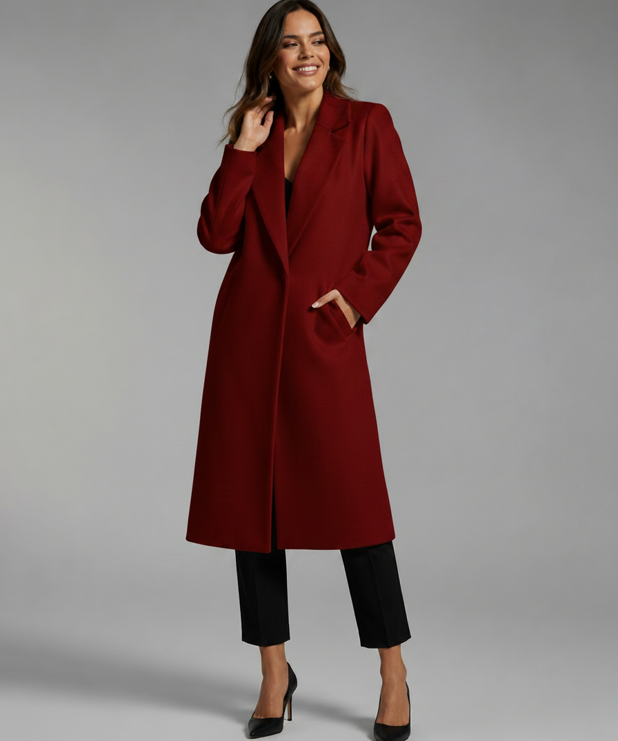 Parka d'hiver pour femme – Col tailleur, coupe élégante, idéale au quotidien