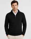 Pull à Demi-Fermeture Éclair – Maille douce coupe classique pour le quotidien