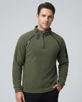 Pull homme – Manches longues, détails zippés, style extérieur automne-hiver