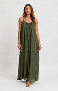 Robe Longue Sans Manches – Coupe Fluide Silhouette Maxi Pour le Quotidien