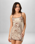 Robe Mini Ajustée – Décolleté travaillé, coupe près du corps, pour soirées et sorties