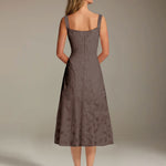Robe Longue en Dentelle Col Carré Img 36
