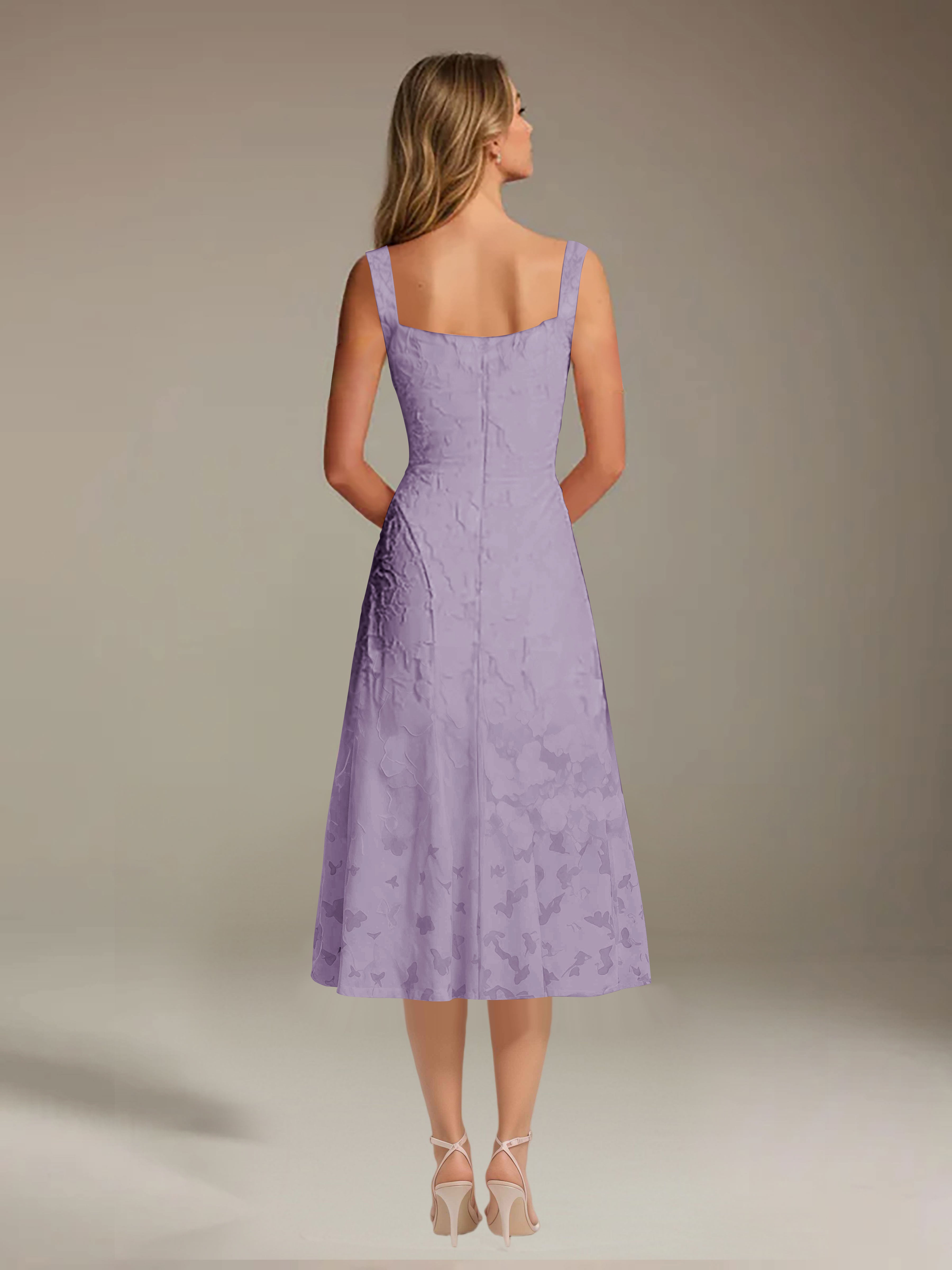 Robe Longue en Dentelle Col Carré Img 54