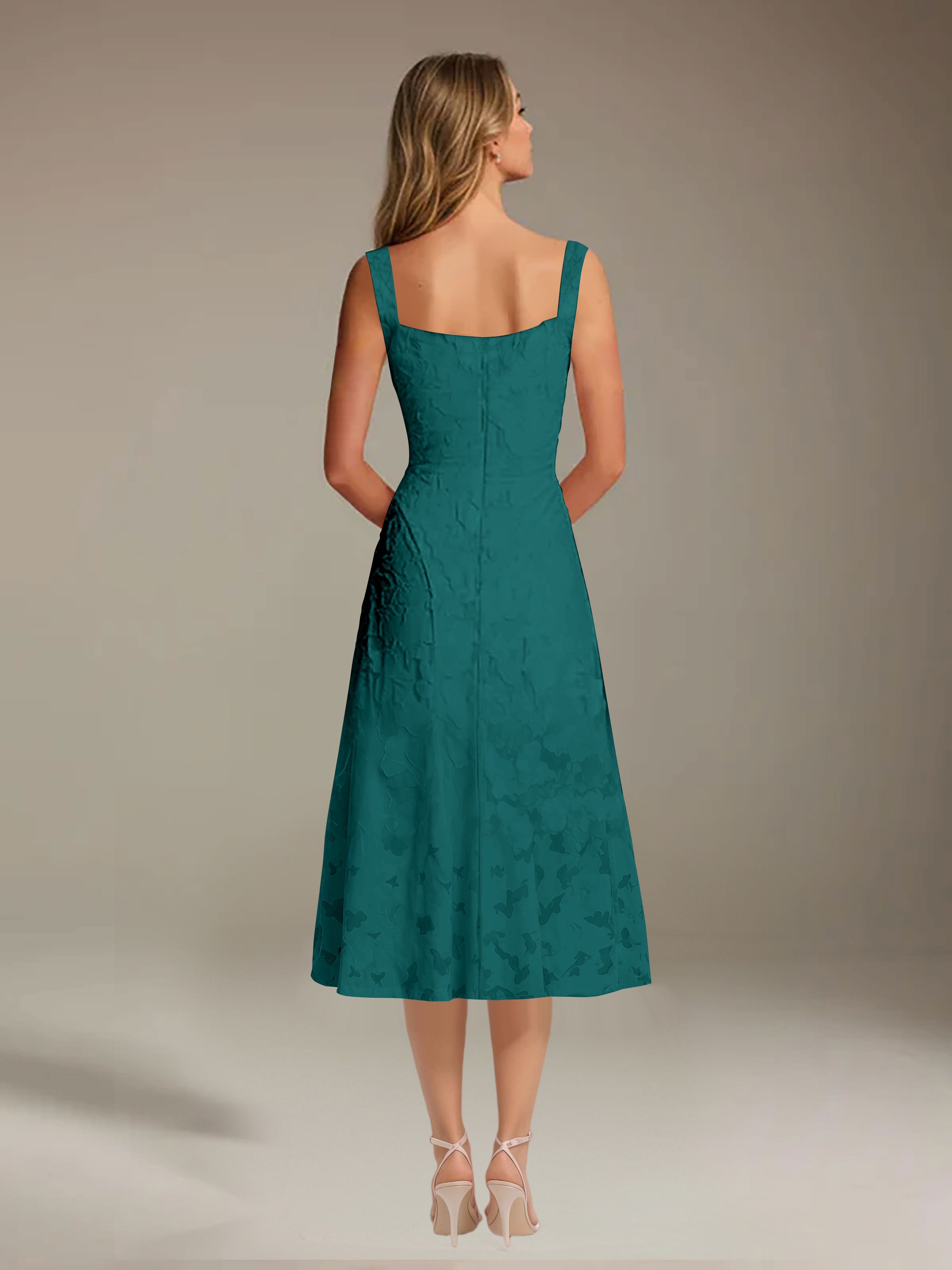 Robe Longue en Dentelle Col Carré Img 58