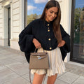 Jupe beige Nicole coupe fluide