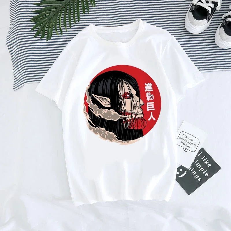 T-shirt Attack on Titan style Harajuku