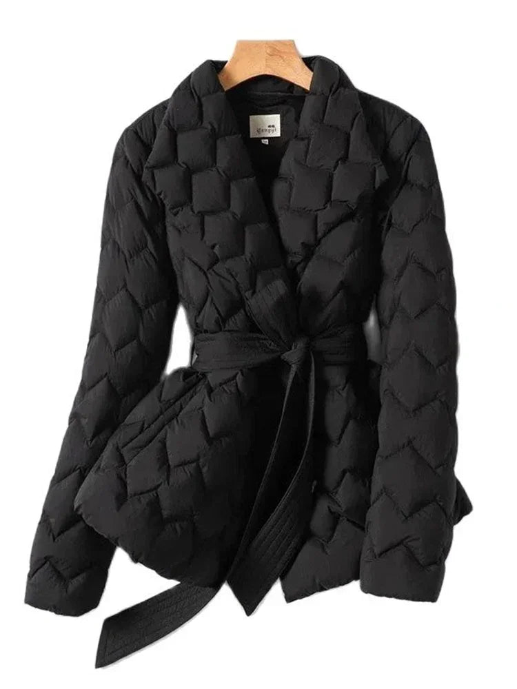 Manteau d’Hiver Ceinturé