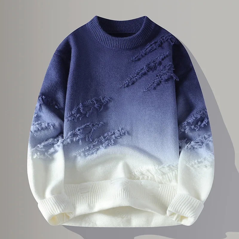 Pull Distressé Corvin pour Homme – Style Urbain Texturé