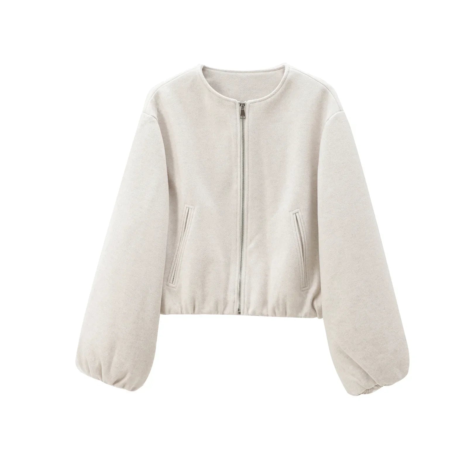 Veste Bomber Grise Femme au Style Décontracté et Confortable
