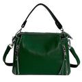 Sac à Main en Cuir Vert au Design Chic et Intemporel