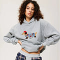 Hoodie Unisexe Oversize avec Broderie Teckel