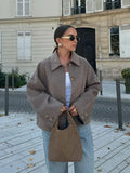 Manteau élégant en mélange de laine pour femmes pour l'automne/hiver – Classique & Chaud