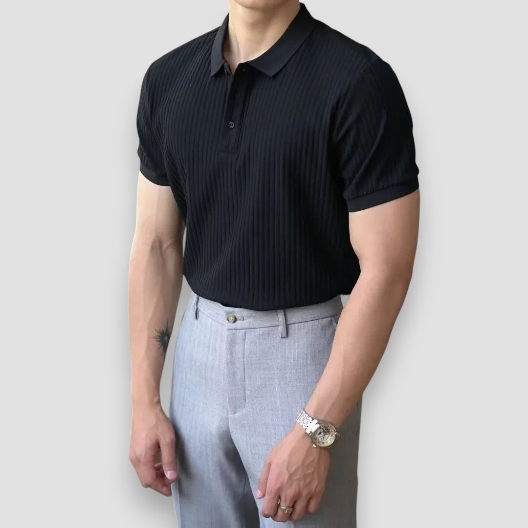 Polo élégant à manches courtes