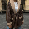 Veste Tendance Ceinturée pour Femme