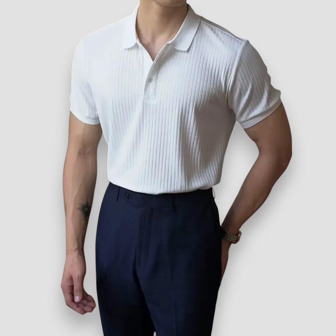 Polo élégant à manches courtes
