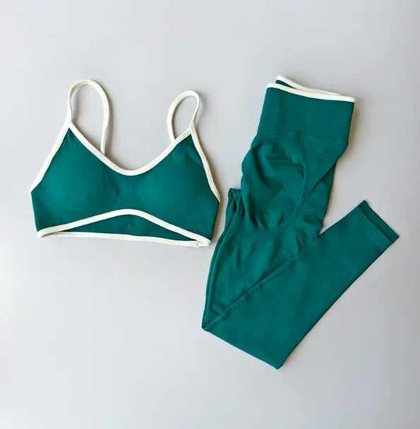 Ensemble Sport Sans Couture - Legging Taille Haute Sculptant