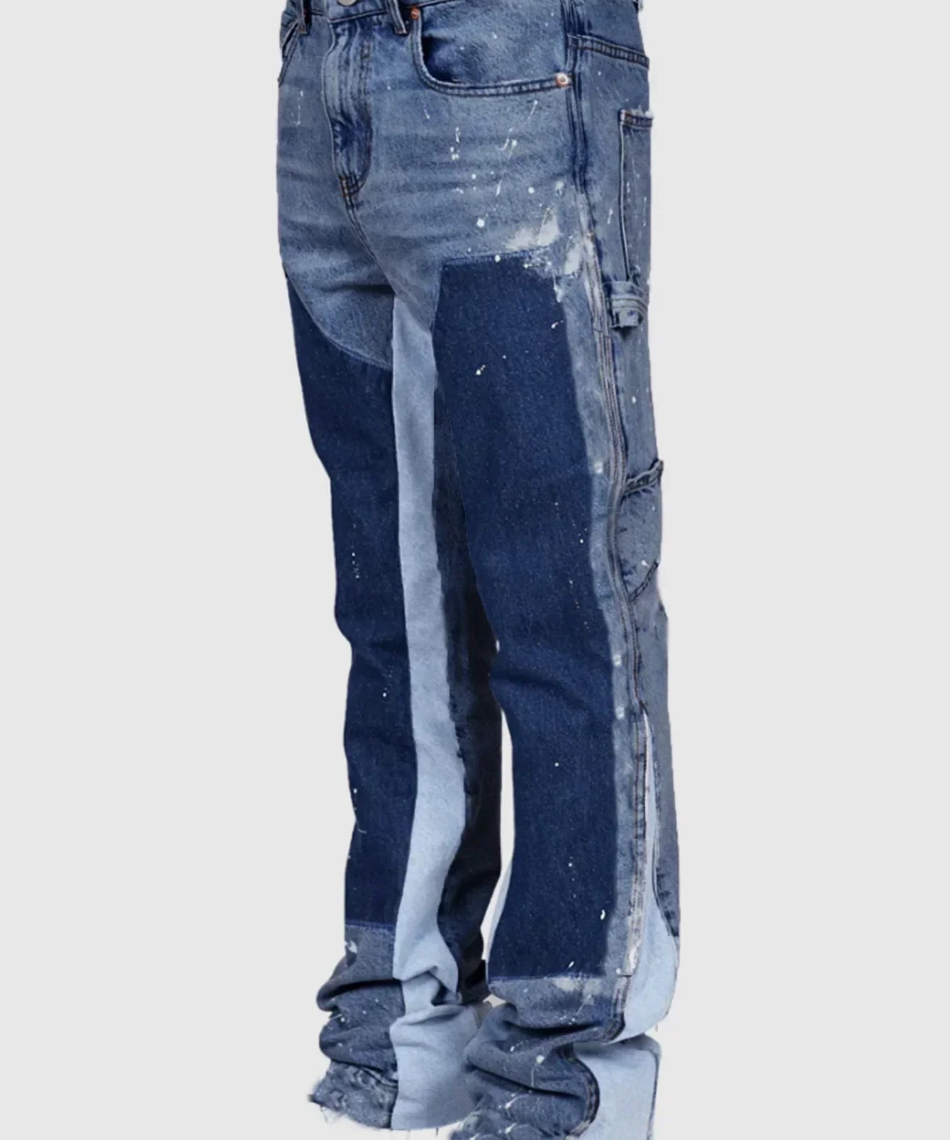 Jeans à Pattes d'Éléphant Homme