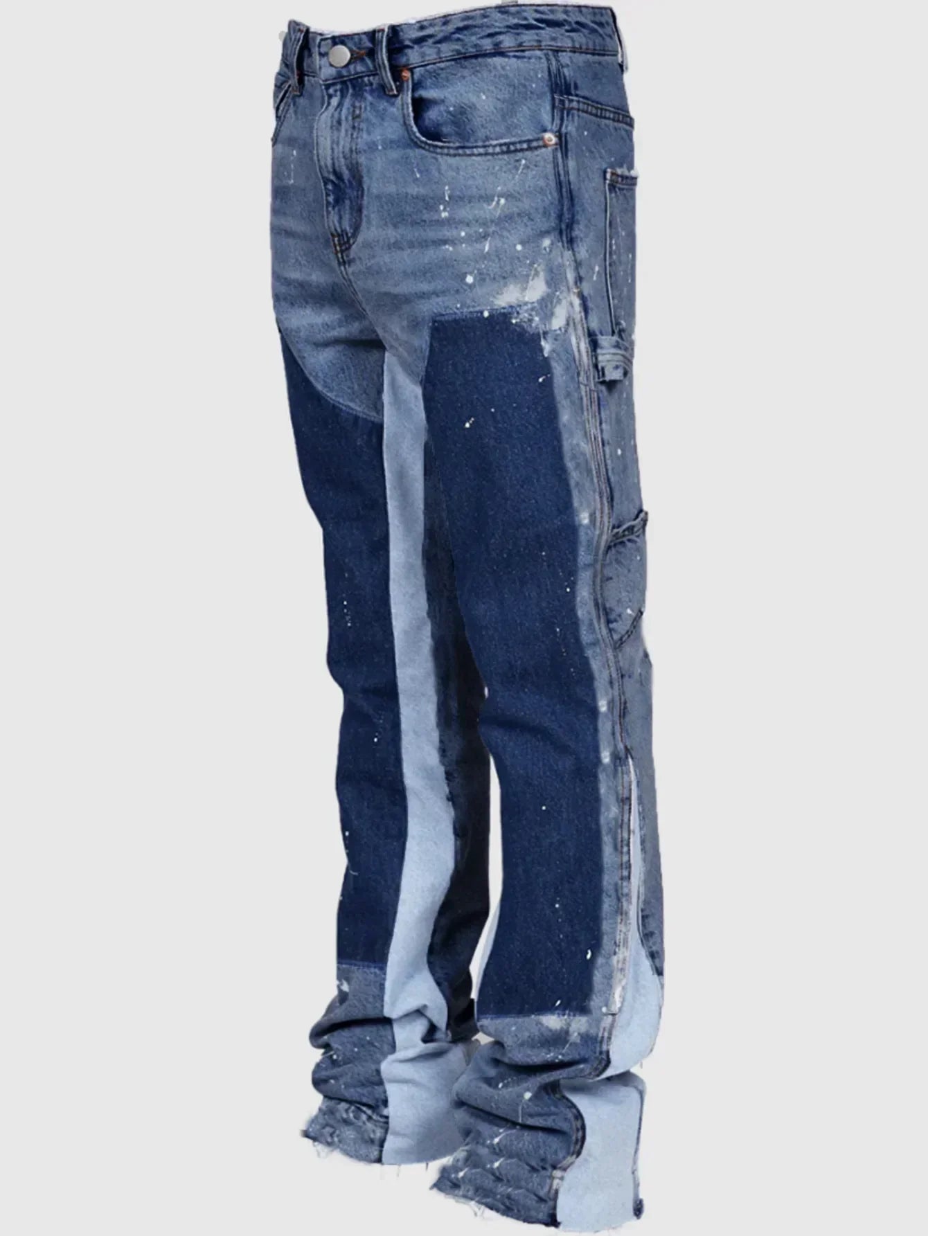 Jeans à Pattes d'Éléphant Homme