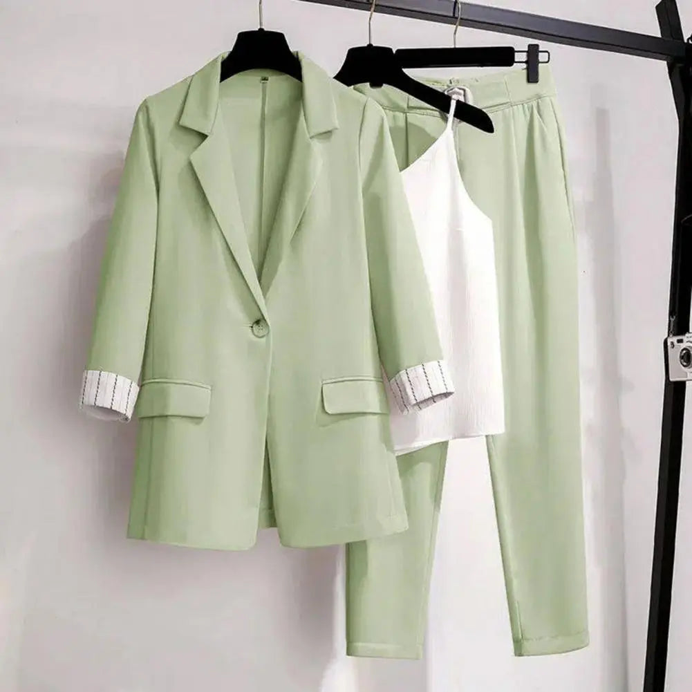 Ensemble Blazer Trois Pièces Féminin Premium