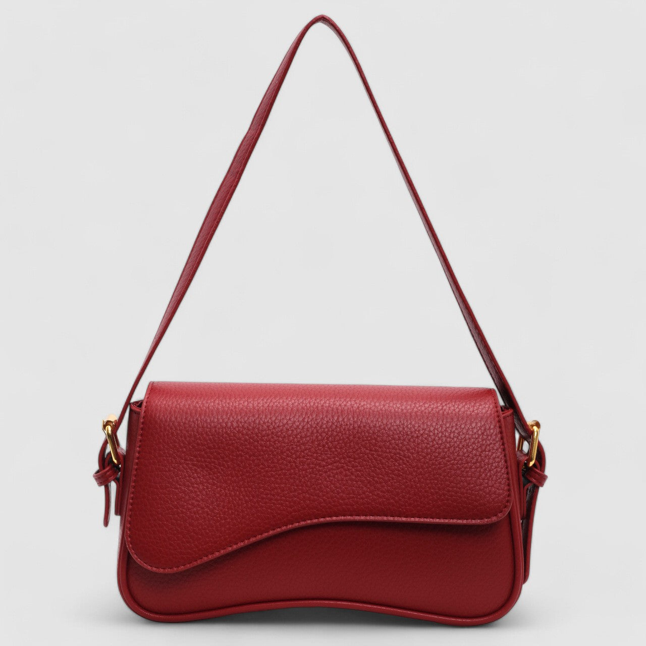 Sac à Main Élégant en Cuir Vegan Premium au Design Ondulé