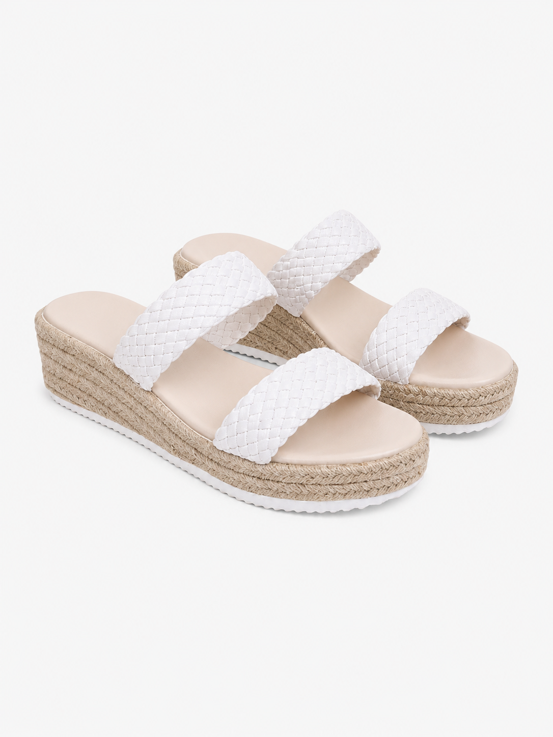 Sandales Compensées Femme – Semelle Stable, Design Ouvert, Pour le Quotidien