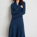 Robe portefeuille en cachemire ultra-doux