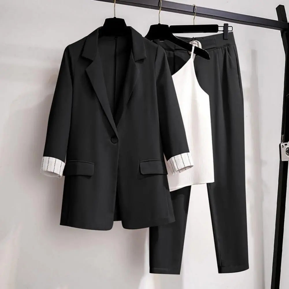 Ensemble Blazer Trois Pièces Féminin Premium