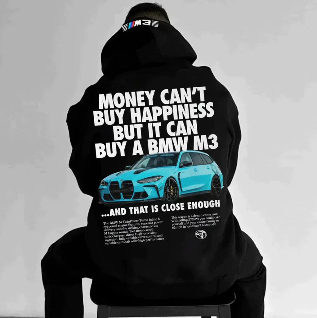 Hoodie homme confortable à imprimé graphique moderne