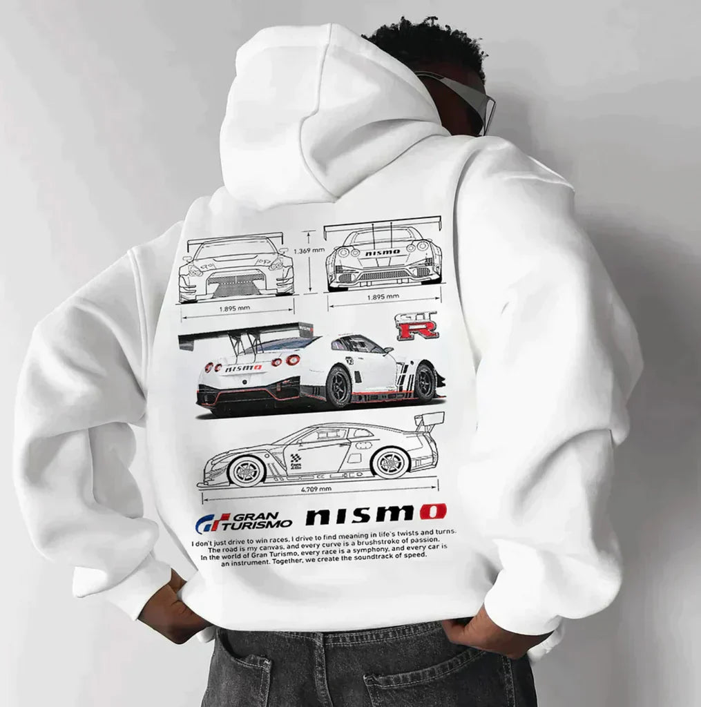 Hoodie homme confortable à imprimé graphique moderne