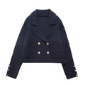 Veste Oversize Double Boutonnage Femme Mi-Saison