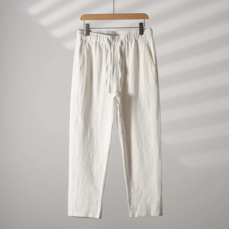 Pantalon Homme en Lin Léger et Respirant