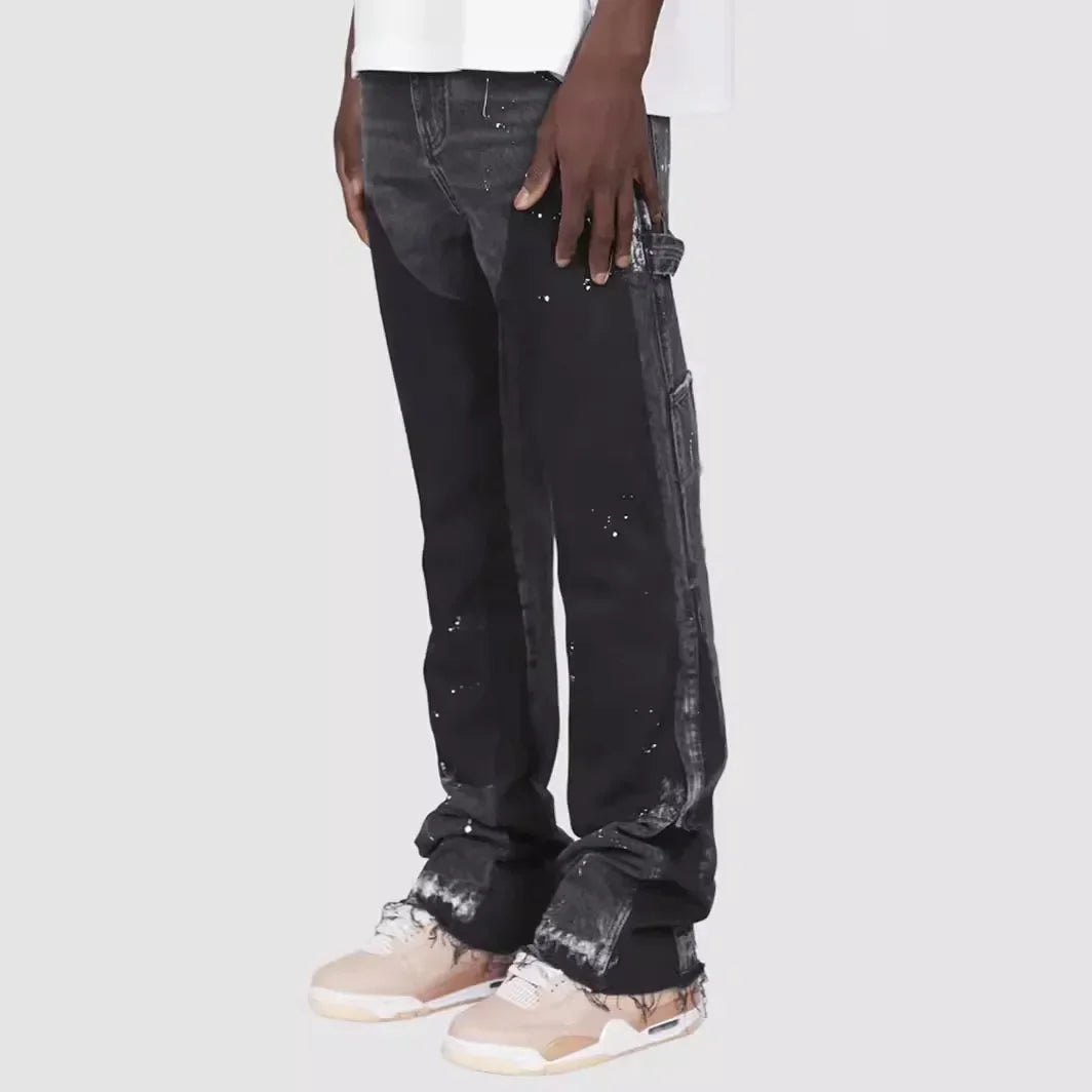 Jeans à Pattes d'Éléphant Homme