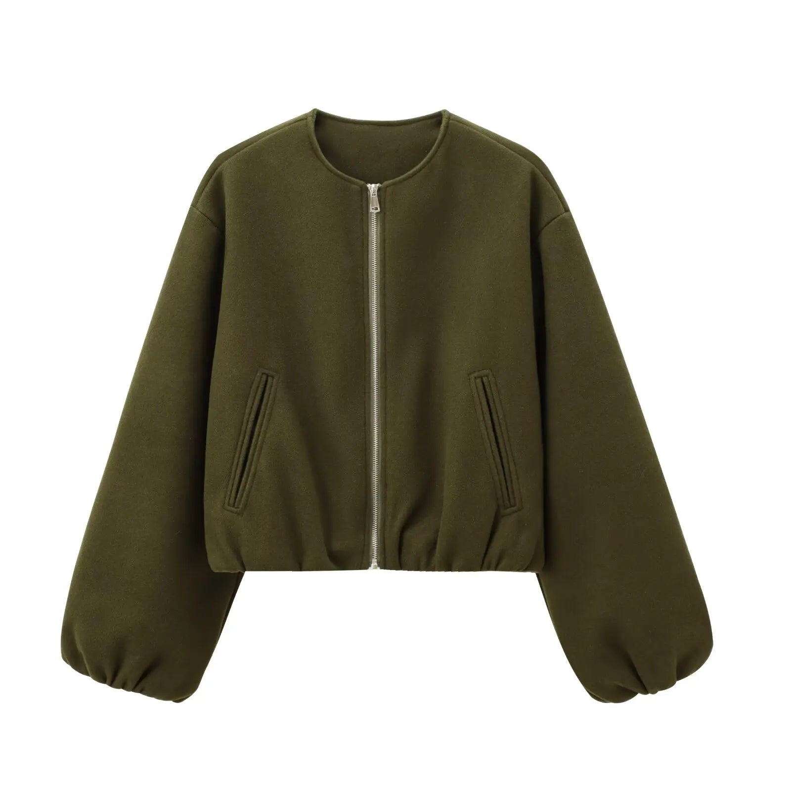 Veste Bomber Grise Femme au Style Décontracté et Confortable